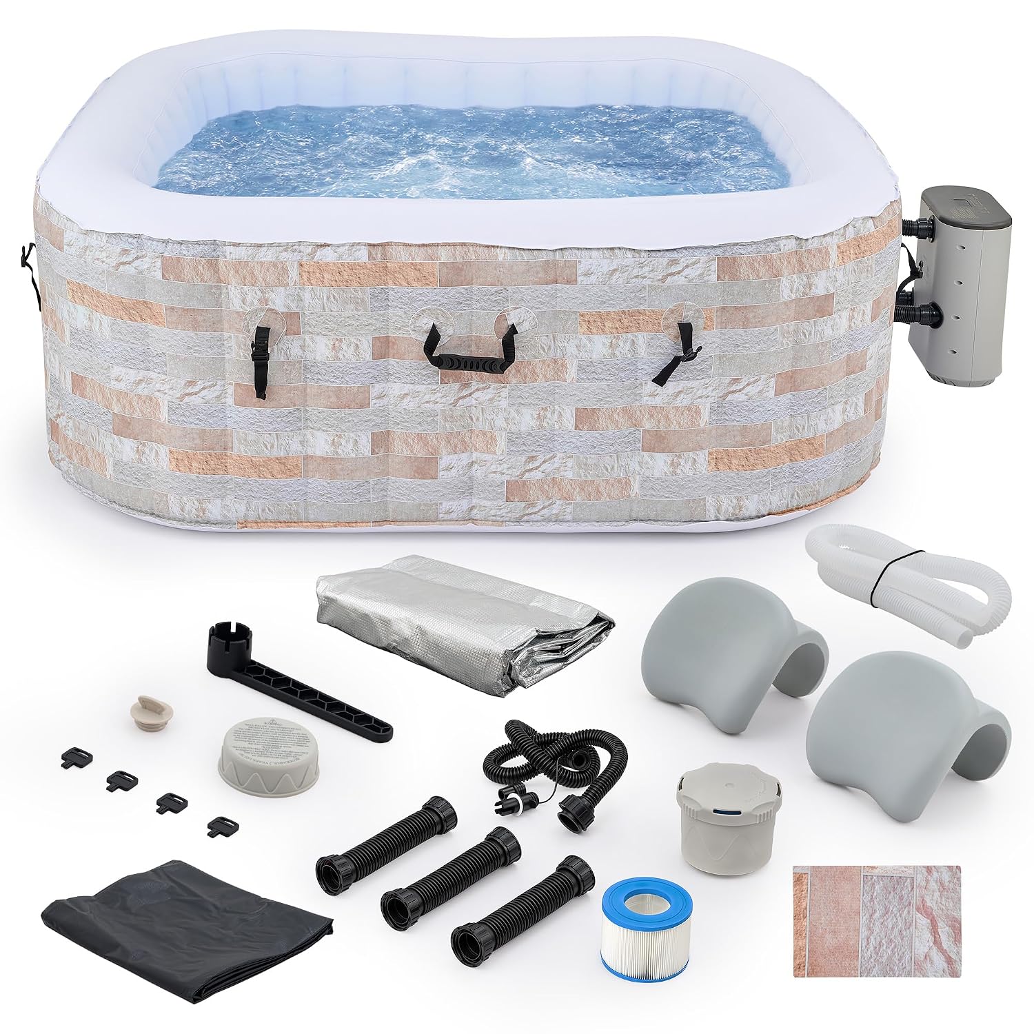 Outdoor Power For Hot Tub - 6ft Inflatable Hot Tub, 4-Person Outdoor