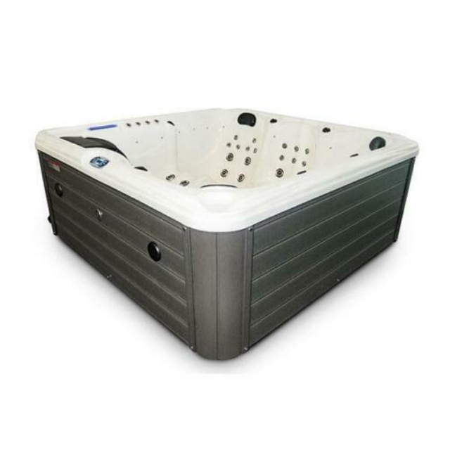 Outdoor Power For Hot Tub - 6-Seater Outdoor White Marble Whirlpool Hot