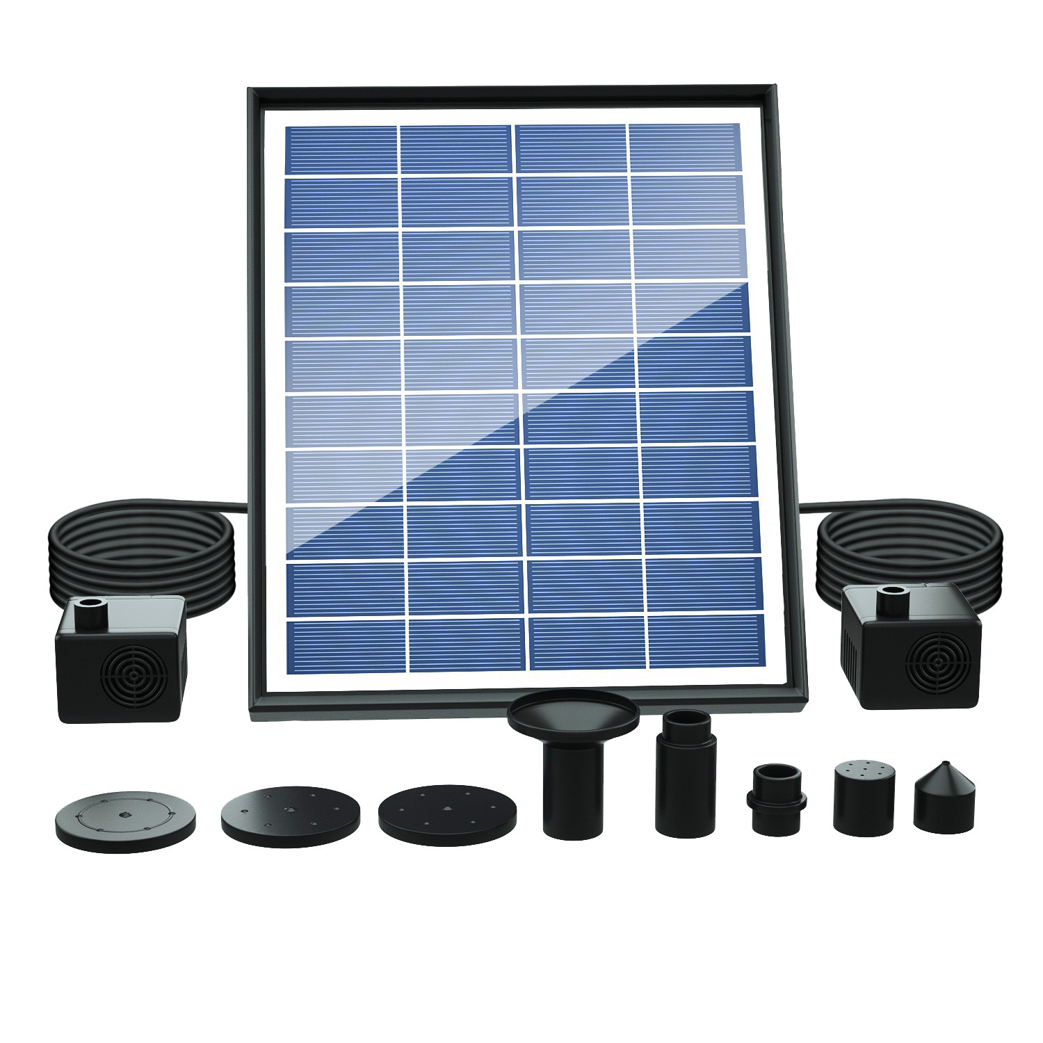 Panel Power Outdoor - Solar Fountain, Solar Powered Bird Bath