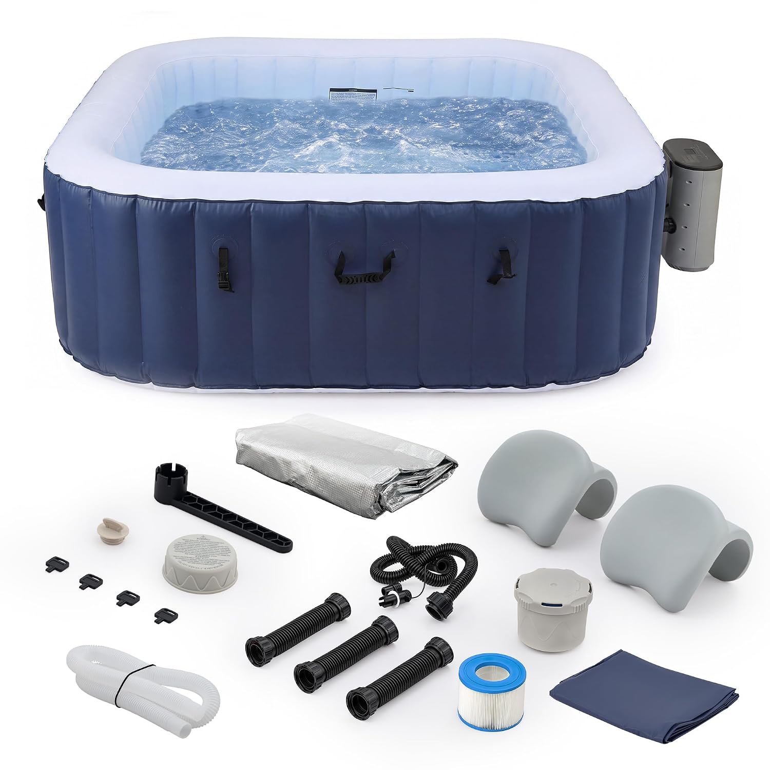 Outdoor Power For Hot Tub - 6.5ft Inflatable Hot Tub, 6-Person Outdoor