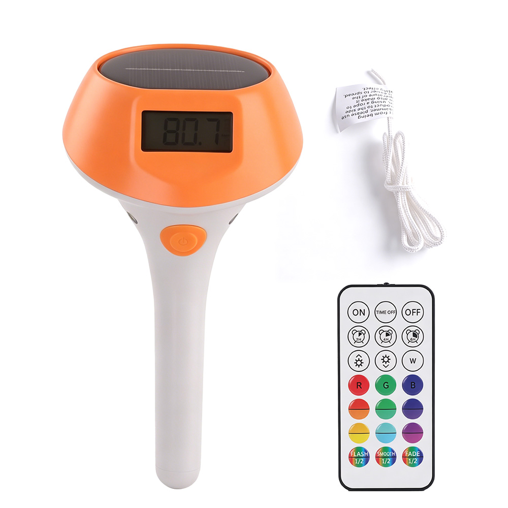 Outdoor Power For Hot Tub - Floating Digital Solar Pool Thermometer Wireless