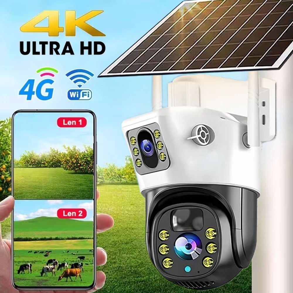 Panel Power Outdoor - 4G / WiFi Solar Camera Dual