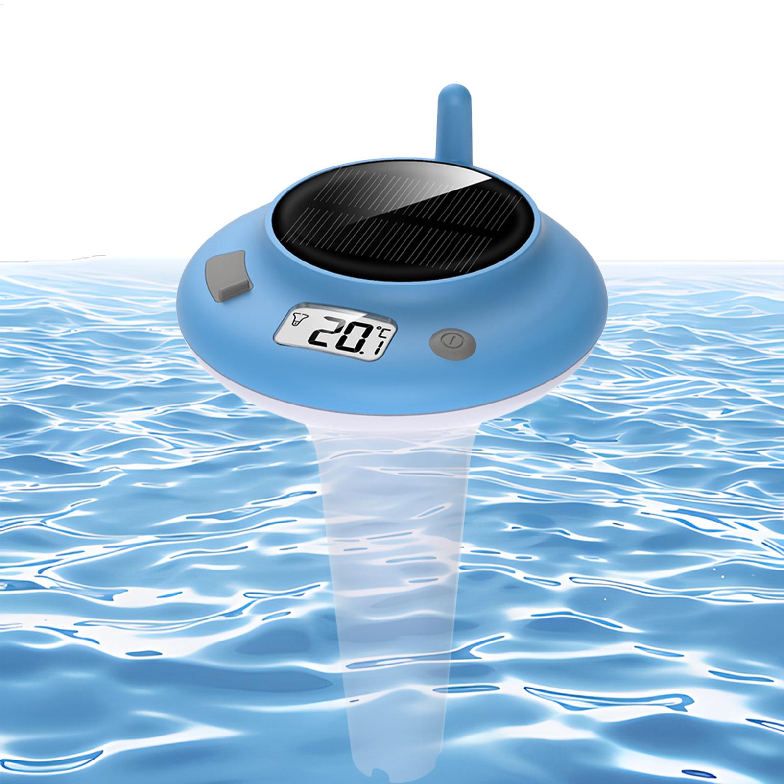 Outdoor Power For Hot Tub - Solar Powered Digital Floating Pool Thermometer