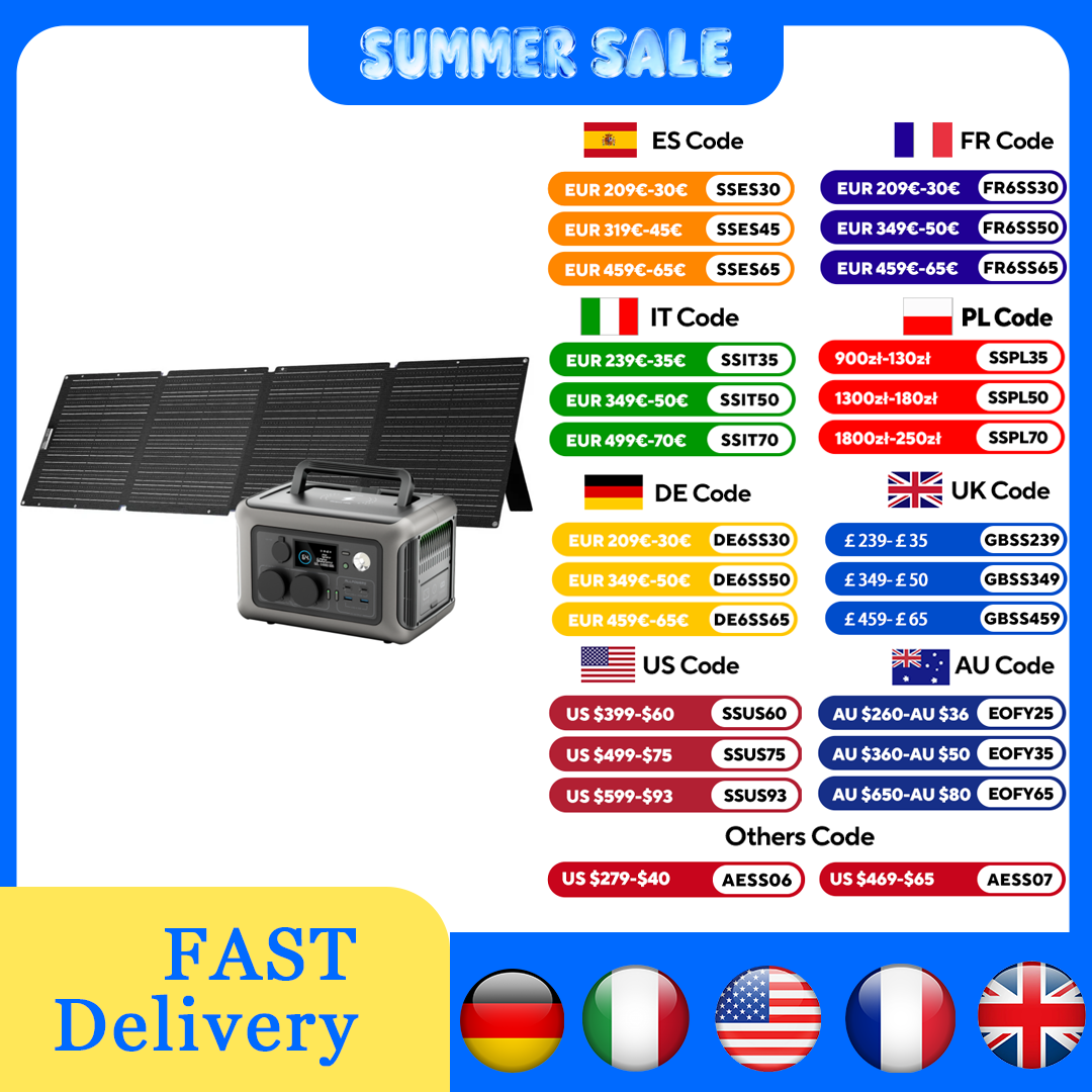 Outdoor Power Generator - ALLPOWERS R600 Power station 299Wh 600W