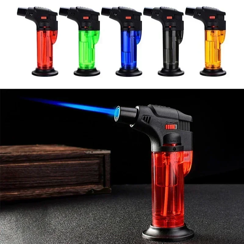 Outdoor Kitchen Power Burner - Windproof Gas Torch Lighter Portable Cigar