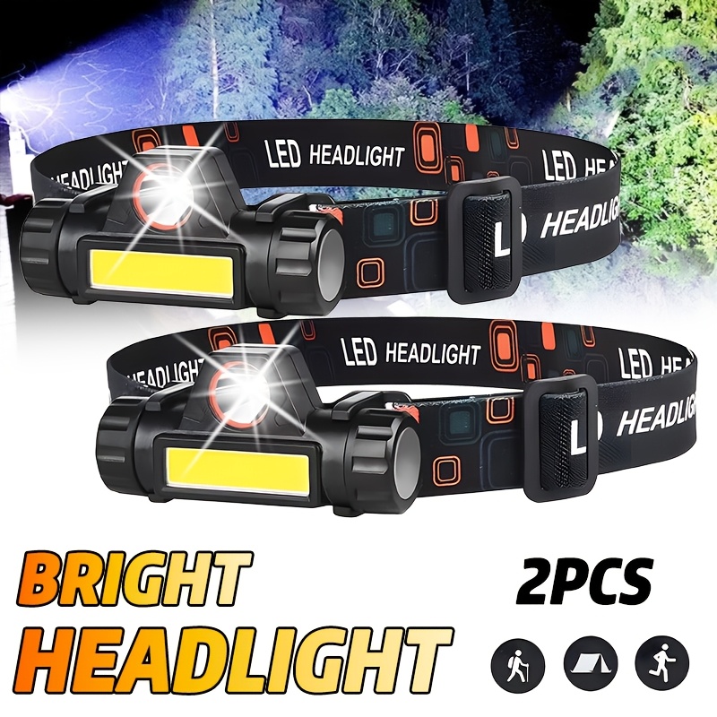Outdoor Power Head - Rechargeable COB LED USB Headlamp Strong