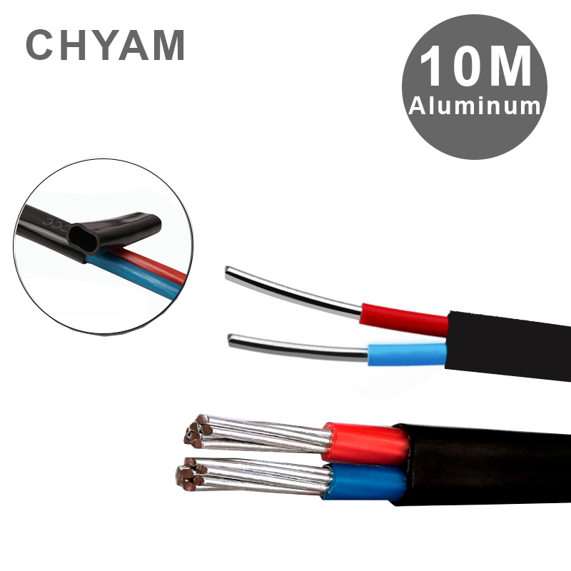 Outdoor Power Line Cover - 10 Meters Aluminum Wire Black Cover