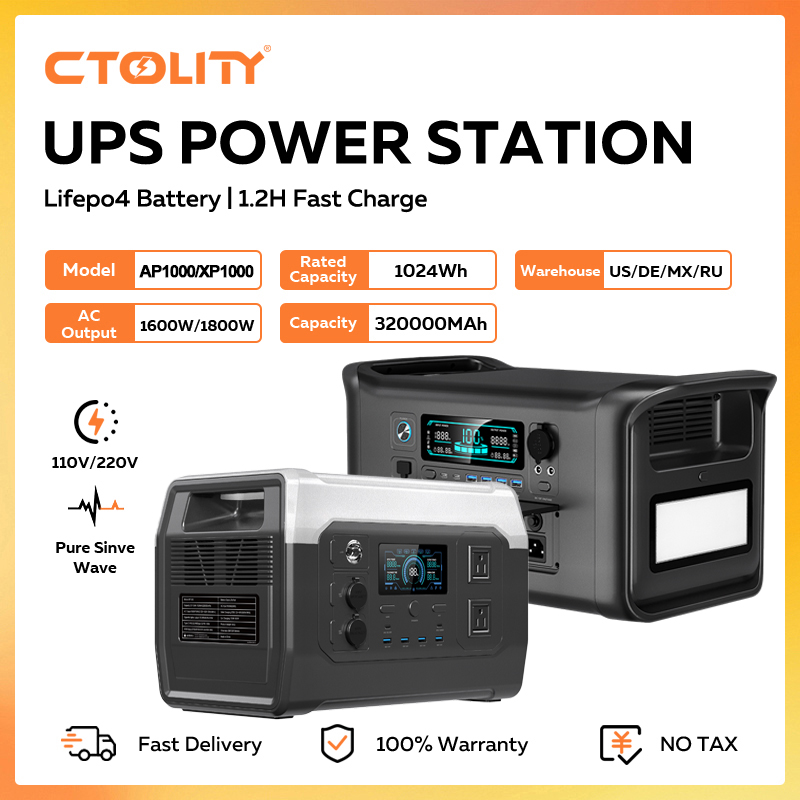 CTOLITY 1800W Portable Power S - Outdoor Power Generator recension och pris