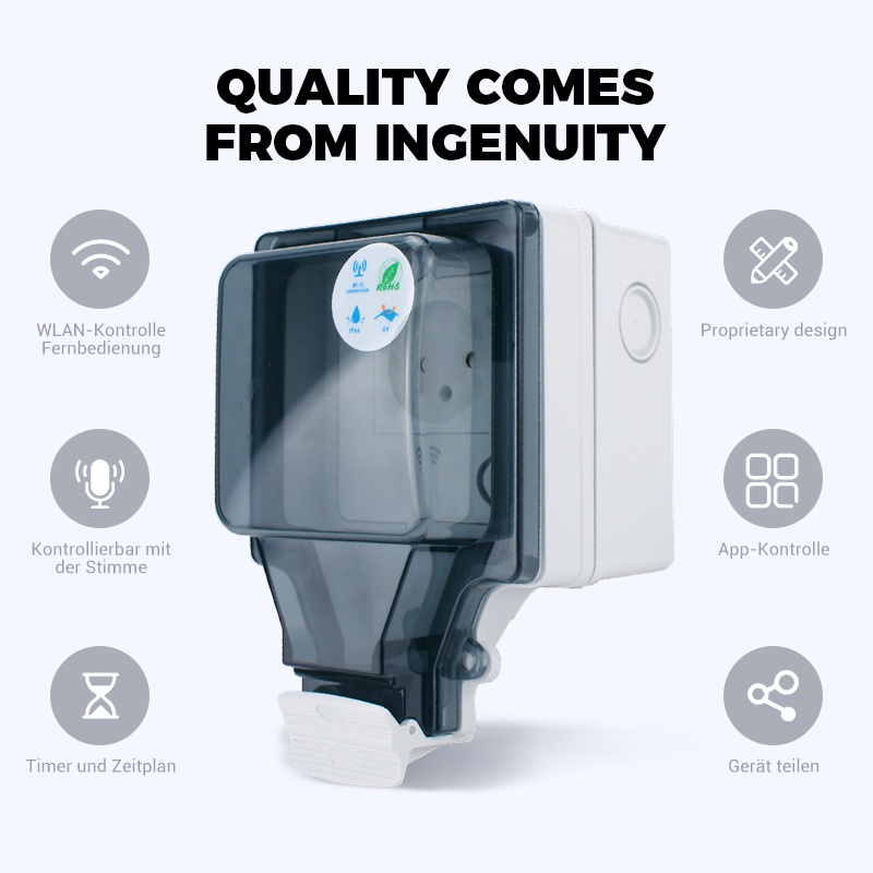 Avoir IP66 Outdoor Waterproof  - Outdoor Power Outlet With Remote Control recension och pris