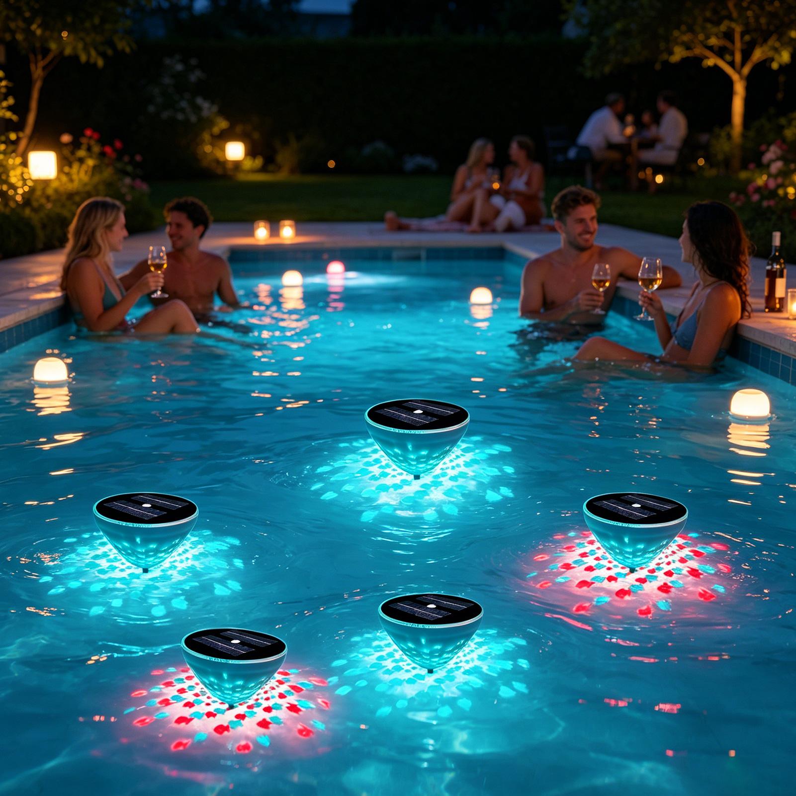 Pool Lights Solar Powered 2 Pi - Outdoor Power For Hot Tub recension och pris