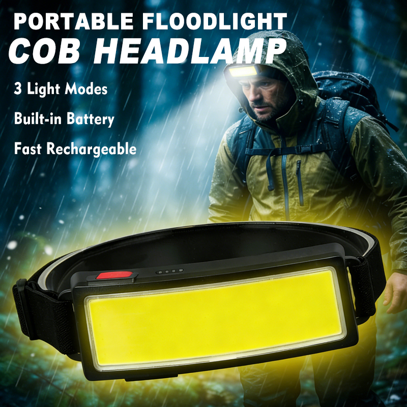 Powerful COB LED Headlamp 4 Li - Outdoor Power Head recension och pris
