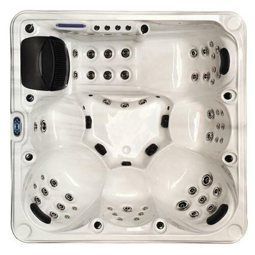 6-Seater Outdoor White Marble  - Outdoor Power For Hot Tub recension och pris