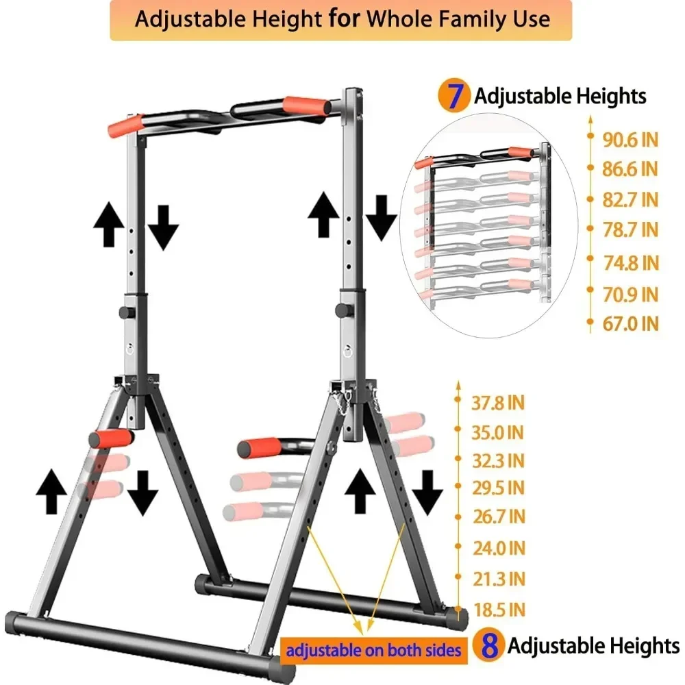 Foldable Power Tower Dip Stati - Outdoor Power Tower Pull Up Bar recension och pris