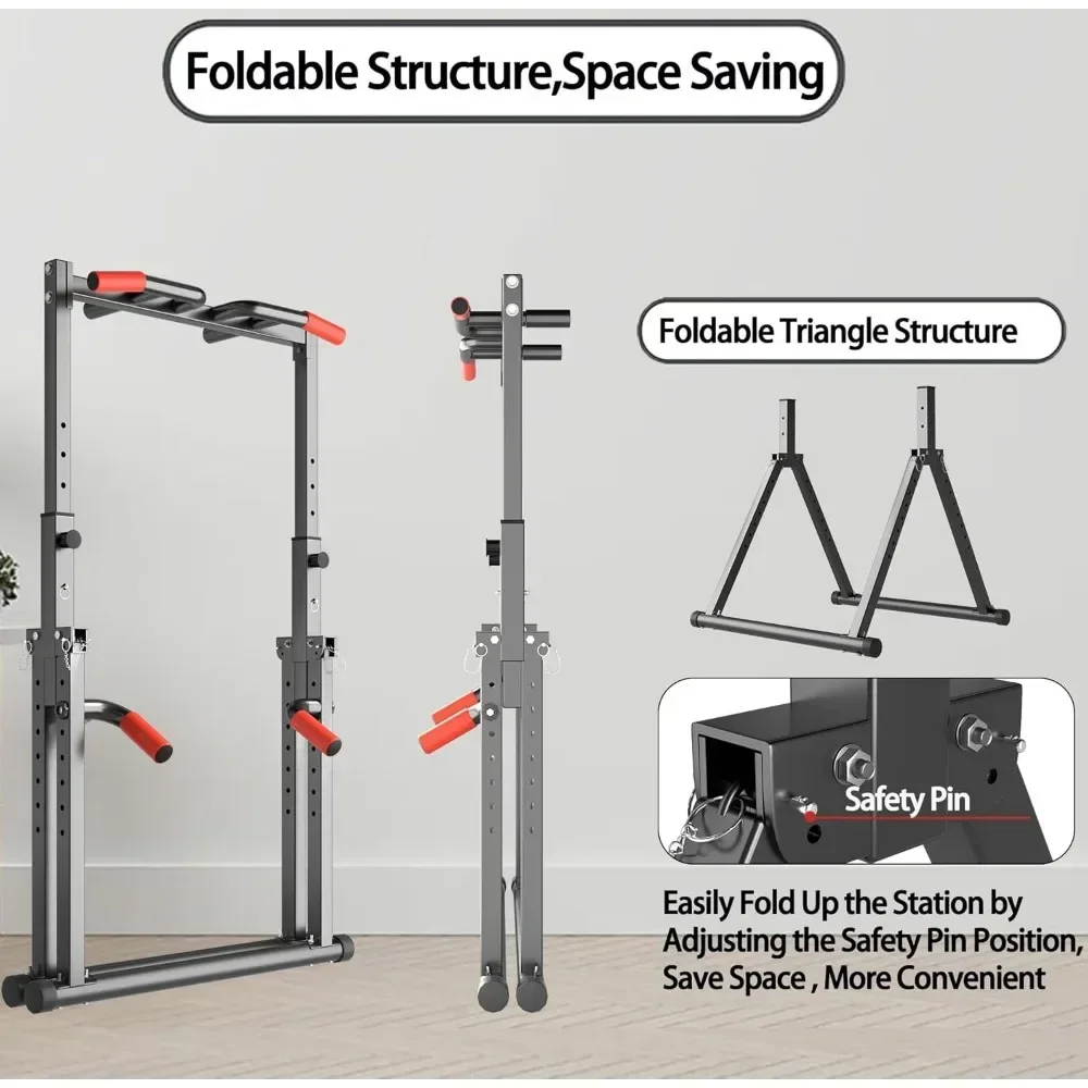 Foldable Power Tower Dip Stati - Outdoor Power Tower Pull Up Bar recension och pris