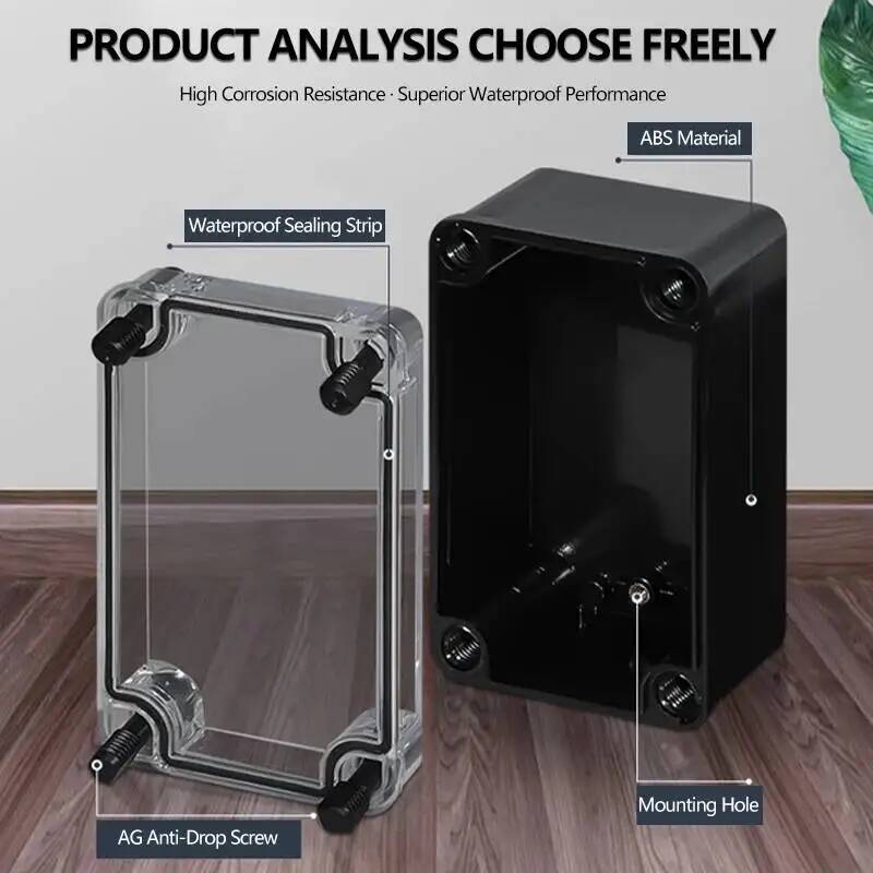 2pcs Transparent Cover Waterpr - Outdoor Power Supply Box recension och pris