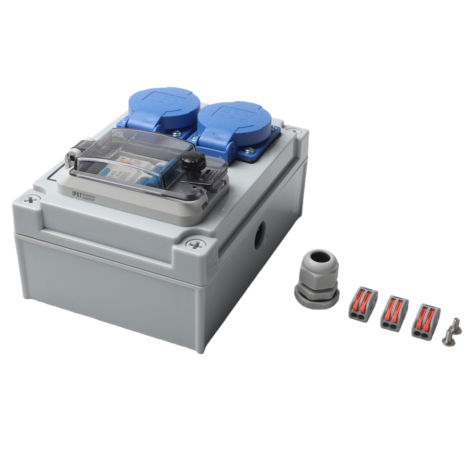 Gray Blue Wall Distributor Saf - Outdoor Power Distributors recension och pris