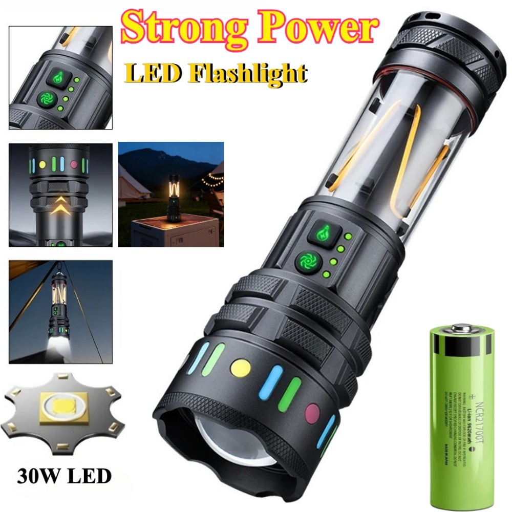 Powerful Ultra Bright LED Flas - Outdoor Powerbank recension och pris
