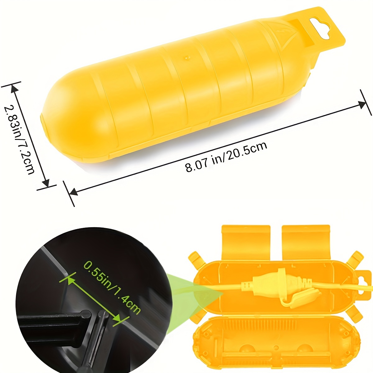 Extension Yellow Cord Safety C - Outdoor Power Supply Box recension och pris