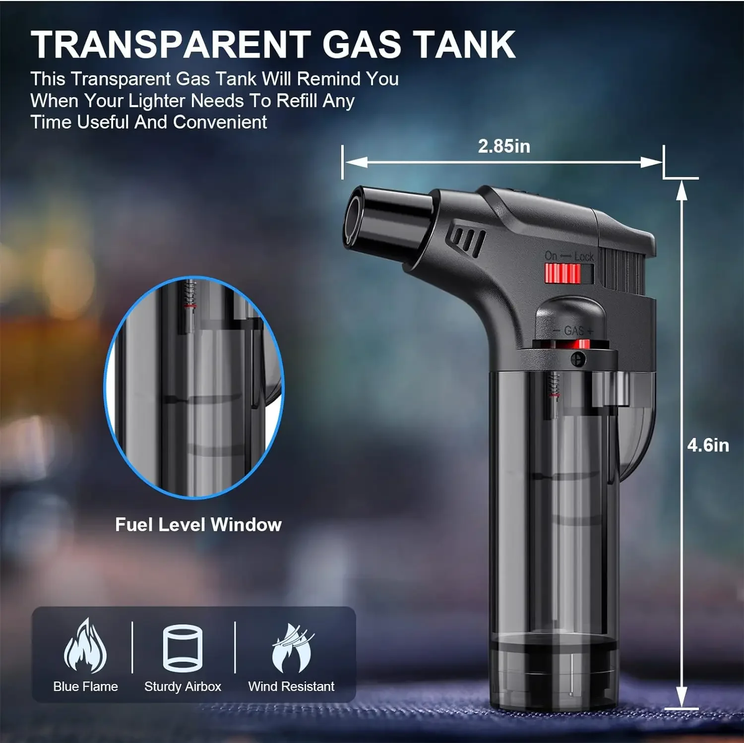 4-pack torch lighters, windpro - Outdoor Kitchen Power Burner recension och pris