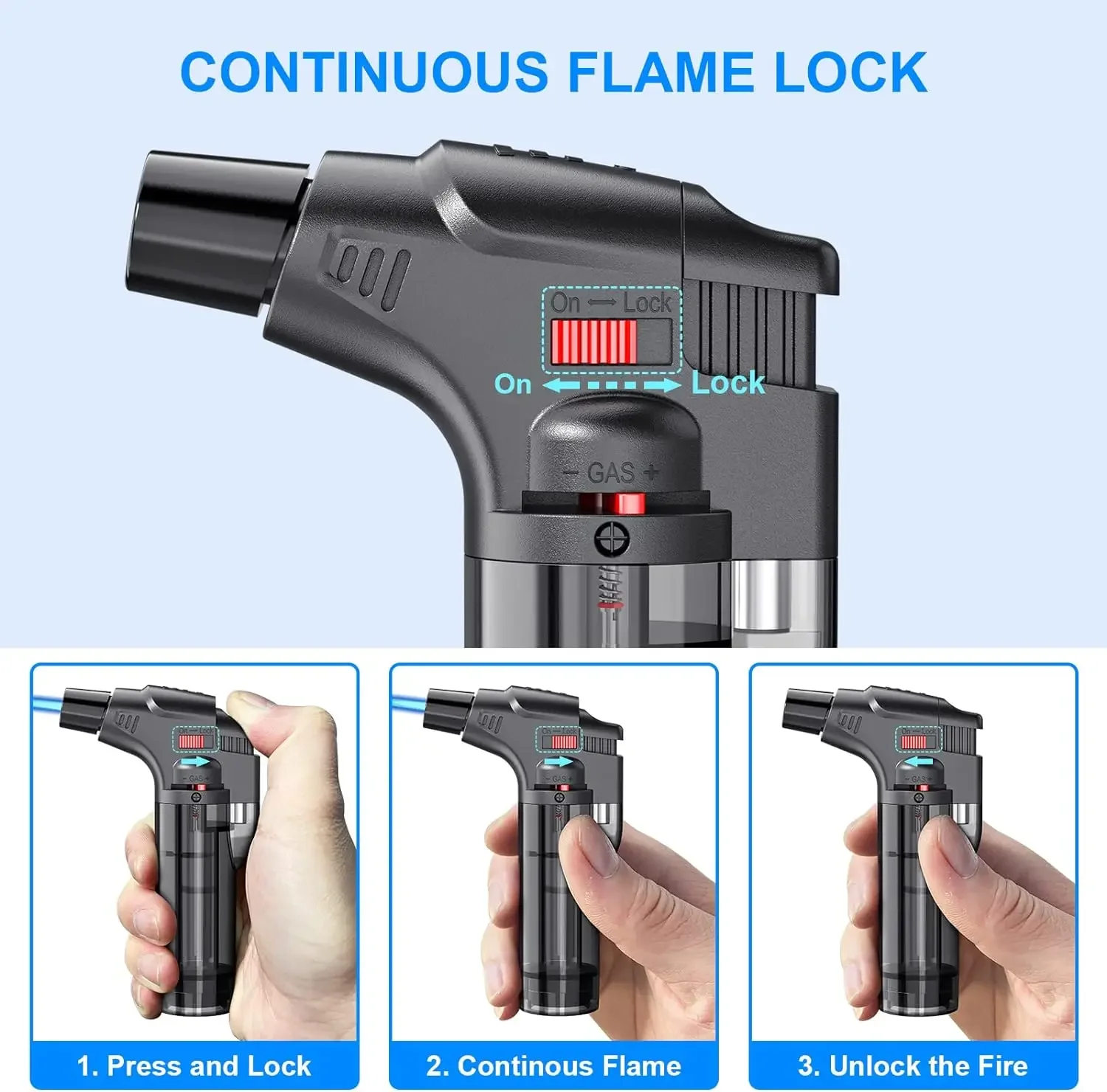 4-pack torch lighters, windpro - Outdoor Kitchen Power Burner recension och pris