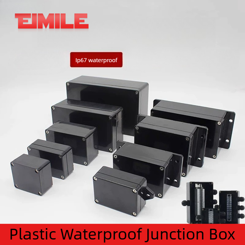 Type F Black Waterproof Juncti - Outdoor Power Supply Box recension och pris
