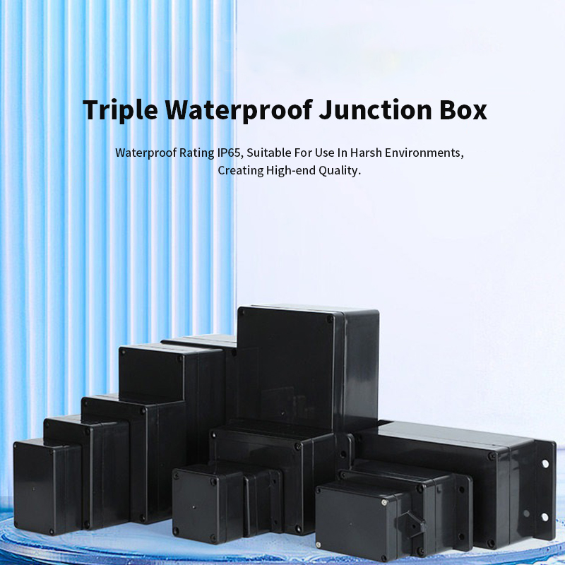 Type F Black Waterproof Juncti - Outdoor Power Supply Box recension och pris