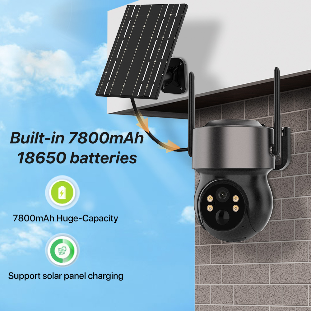 4MP 4G SIM Solar Battery Power - Panel Power Outdoor recension och pris