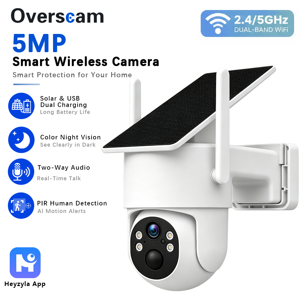 5MP Solar Powered PTZ Camera F - Panel Power Outdoor recension och pris