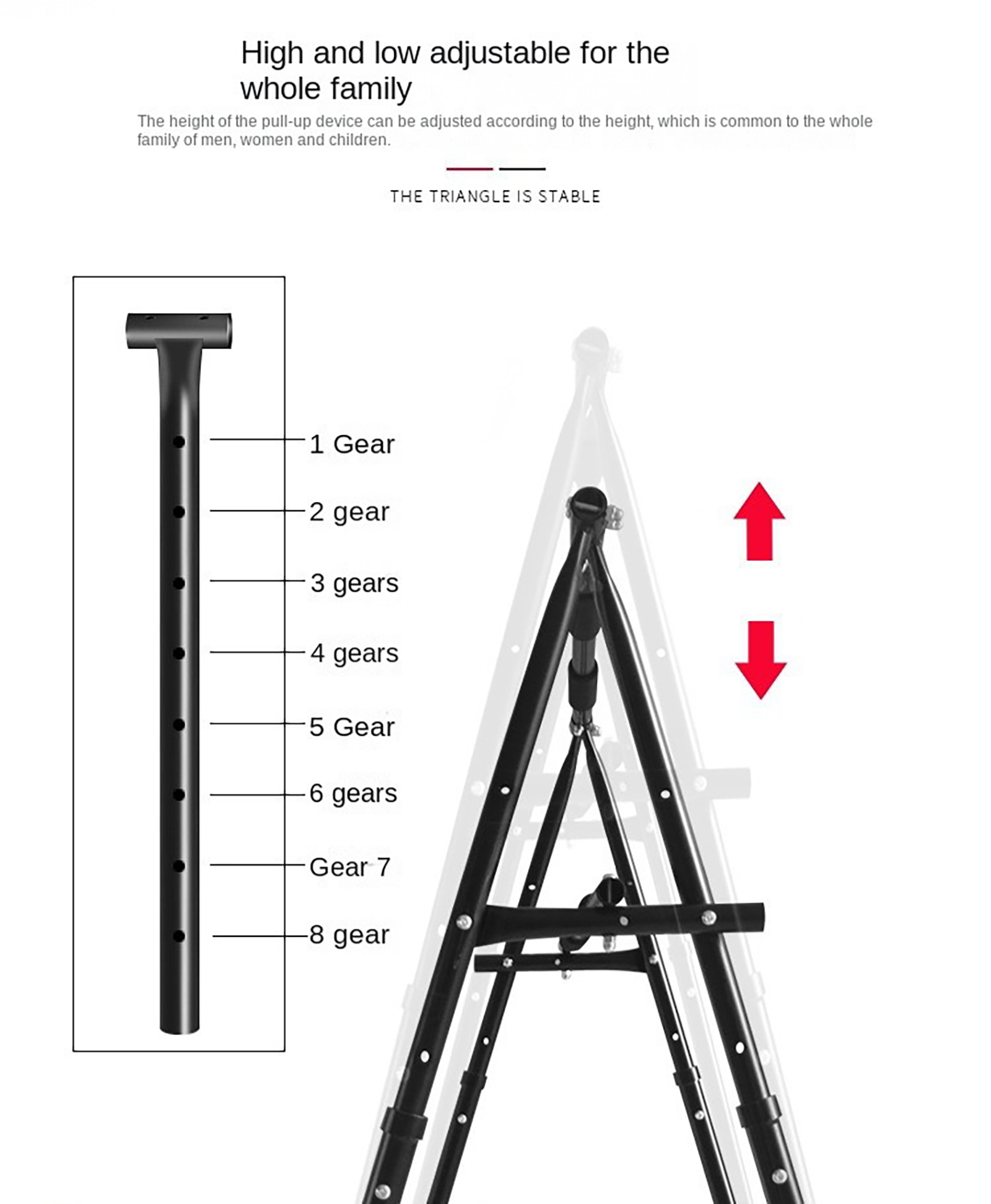 Good Quality Home Gym Pull up  - Outdoor Power Tower Pull Up Bar recension och pris