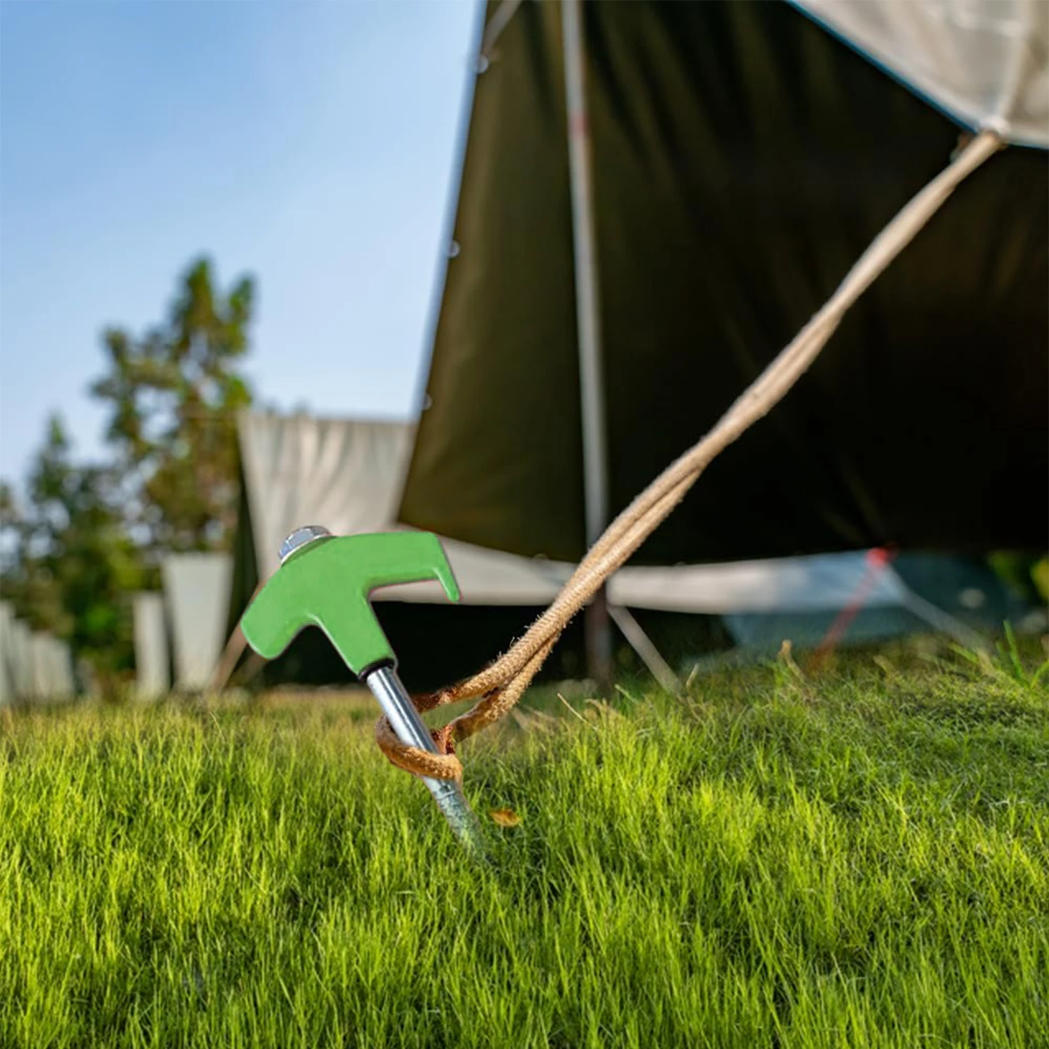 8-inch Screw in Tent Stake New - Outdoor Power Stake recension och pris