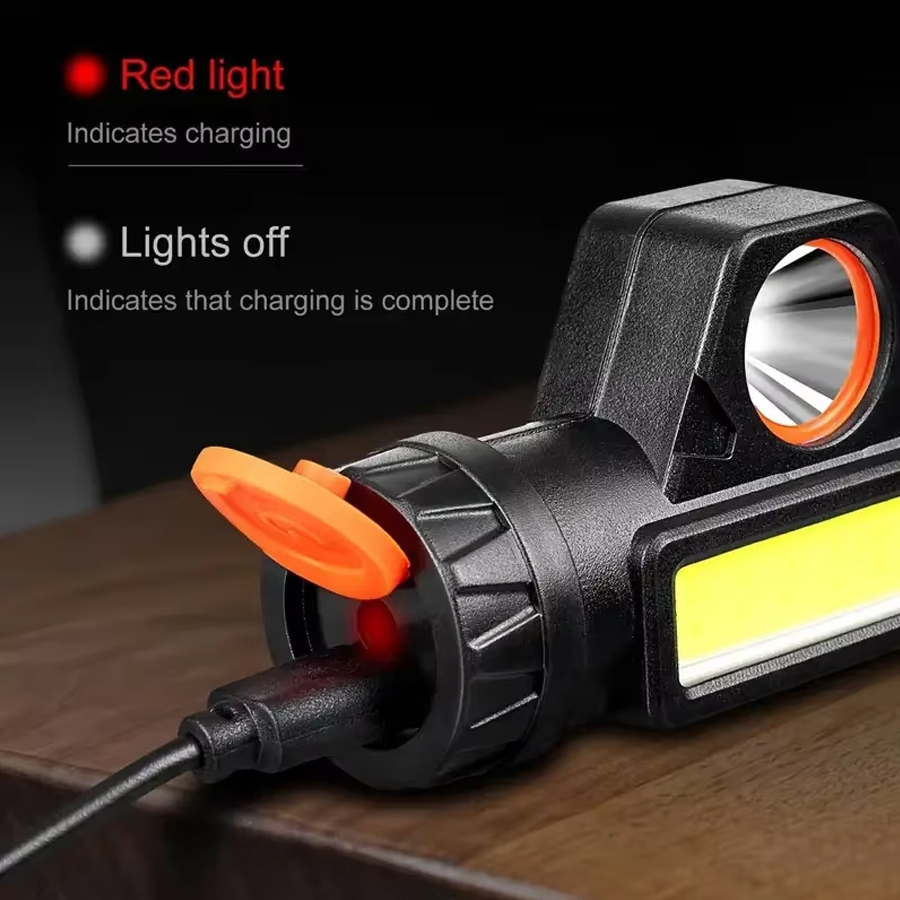 1-3PCS Rechargeable COB LED He - Outdoor Power Head recension och pris