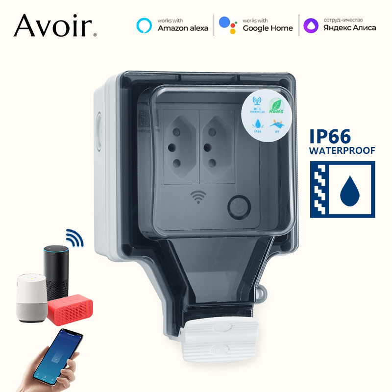 Avoir Tuya Wifi Smart Socket I - Outdoor Power Outlet With Remote Control recension och pris
