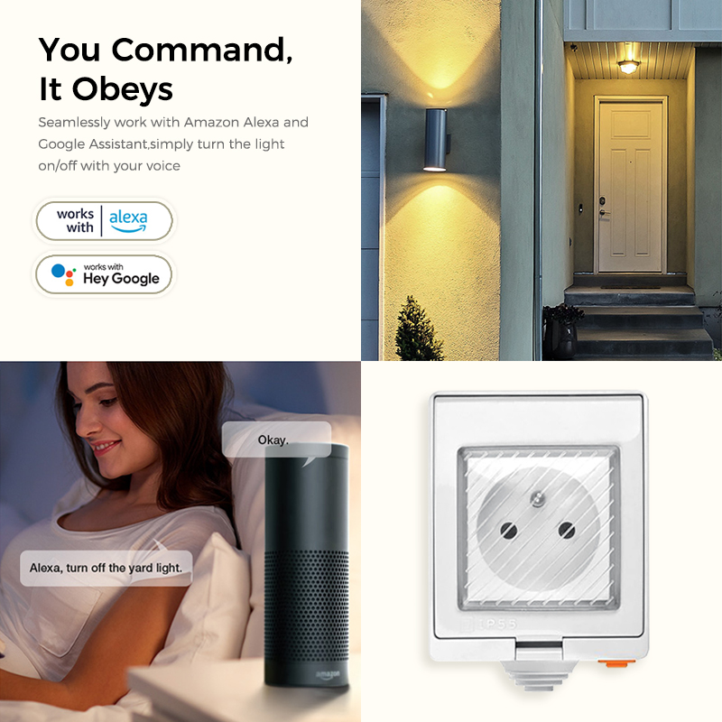 Avoir IP55 Tuya Wifi Electrica - Outdoor Power Outlet With Remote Control recension och pris