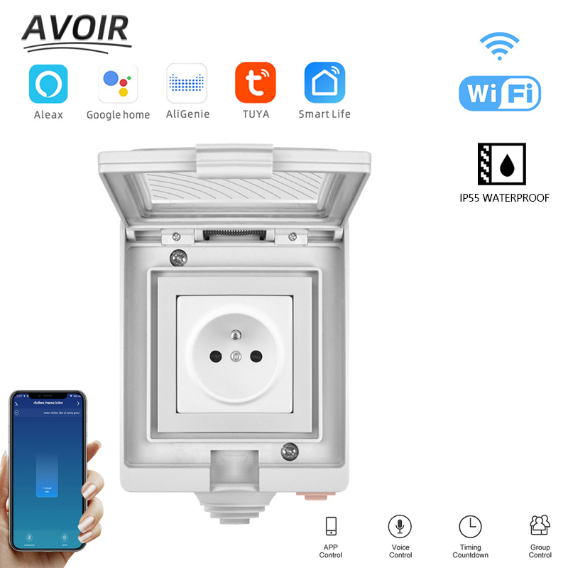 Avoir Tuya Smart Power Sockets - Outdoor Power Outlet With Remote Control recension och pris