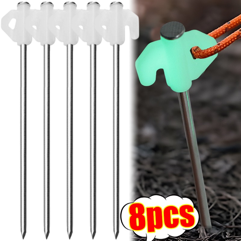 Luminous Tent Pegs Glow in Dar - Outdoor Power Stake recension och pris