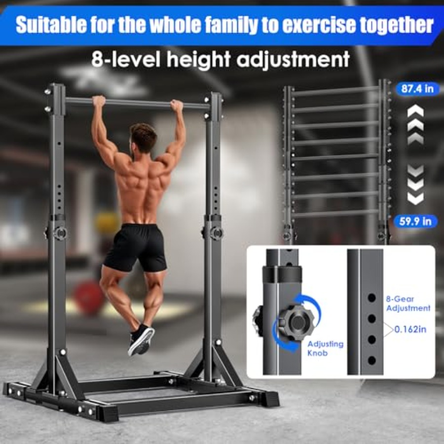 Free Standing Adjustable Pull  - Outdoor Power Tower Pull Up Bar recension och pris