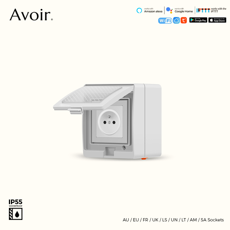 Avoir Tuya Smart Waterproof Wi - Outdoor Power Outlet With Remote Control recension och pris