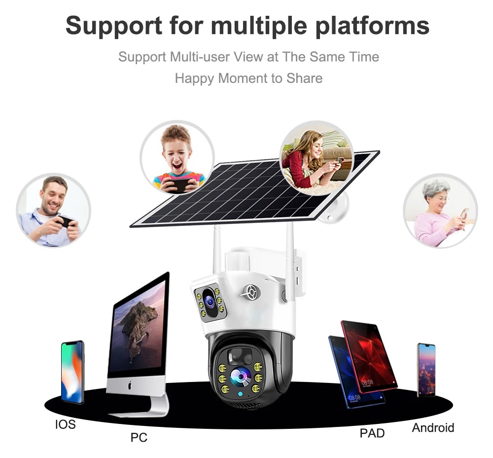 4G / WiFi Solar Camera Dual Le - Panel Power Outdoor recension och pris