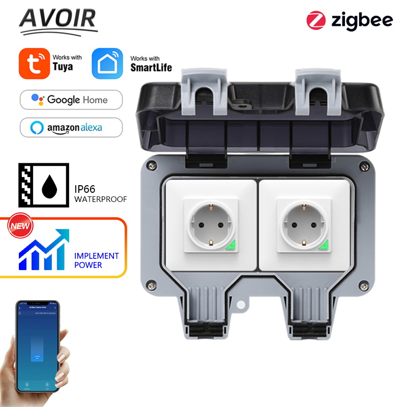 Avoir Tuya Zigbee Electrical S - Outdoor Power Outlet With Remote Control recension och pris