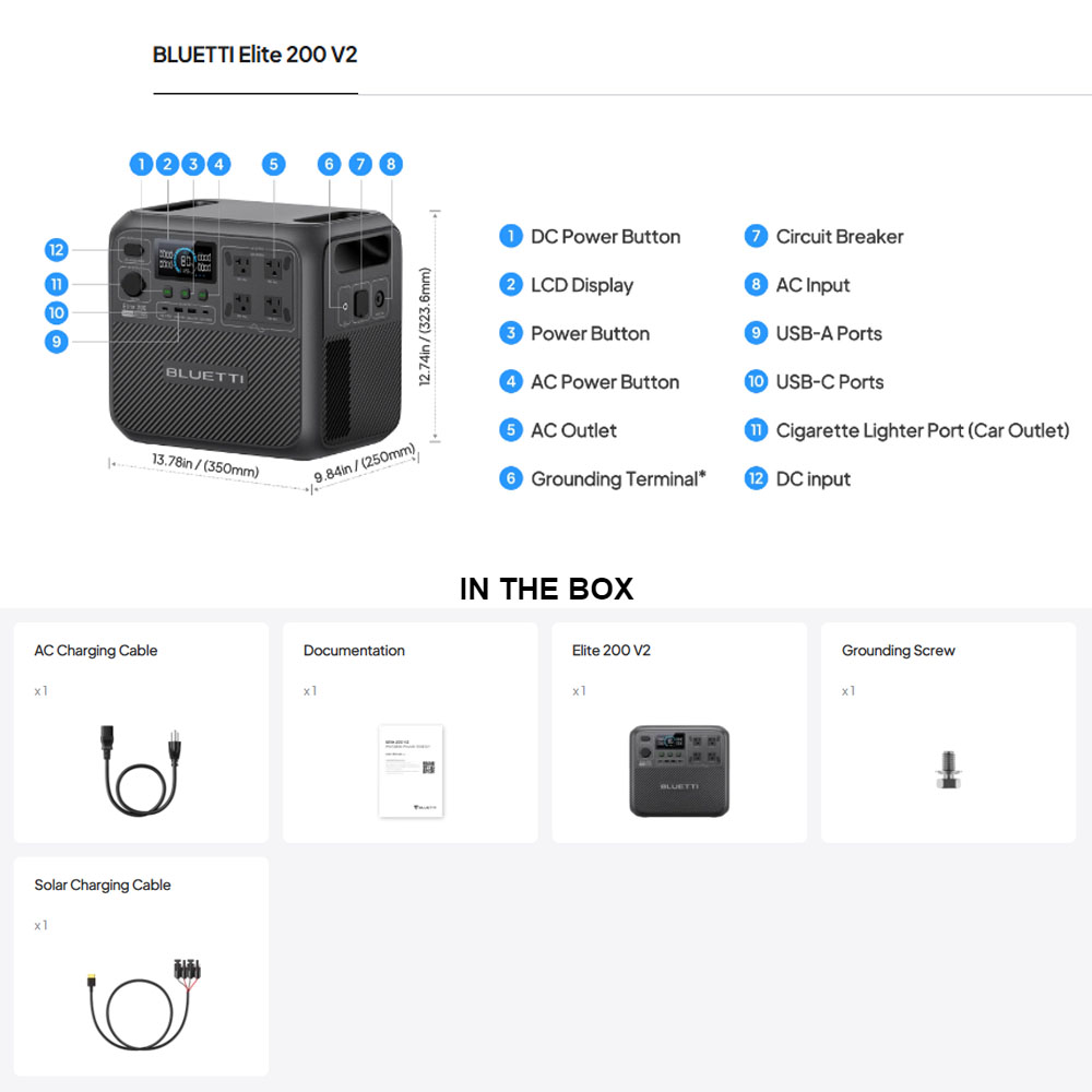 【Renew】BLUETTI Elite 200 V2 Po - Outdoor Power Generator recension och pris