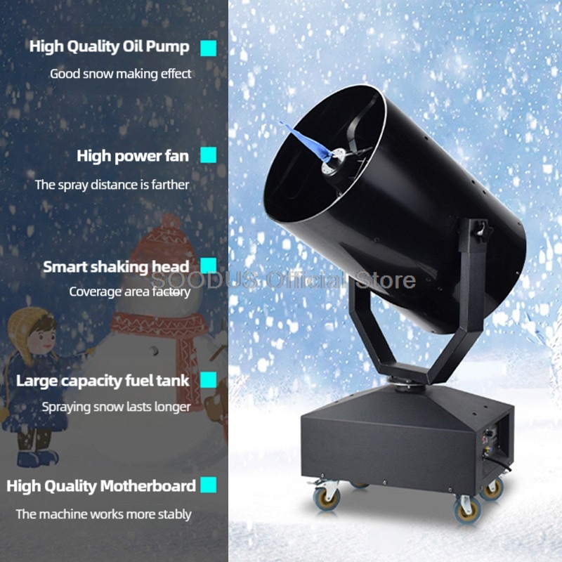 High Power Shaking Snow Machin - Outdoor Power Head recension och pris