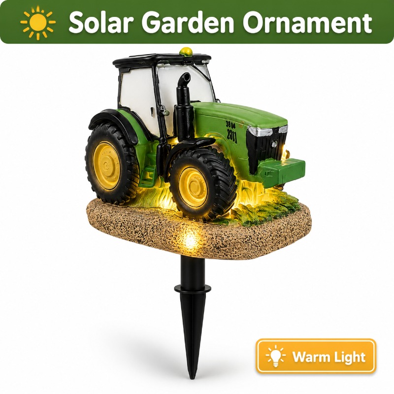 Solar Tractor Garden Stake Lig - Outdoor Power Stake recension och pris