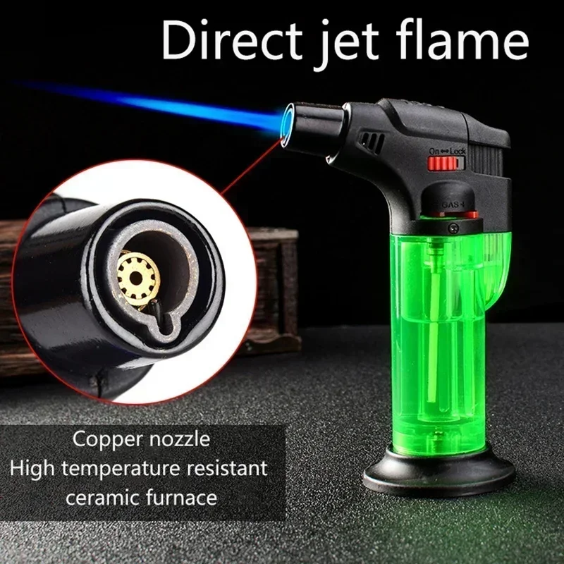 Windproof Gas Torch Lighter Po - Outdoor Kitchen Power Burner recension och pris