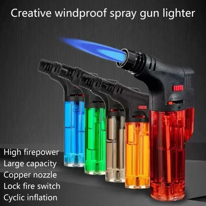 Windproof Gas Torch Lighter Po - Outdoor Kitchen Power Burner recension och pris