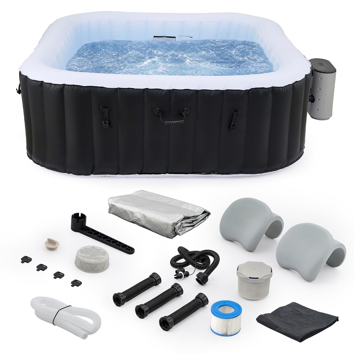 6.5ft Inflatable Hot Tub, 6-Pe - Outdoor Power For Hot Tub recension och pris