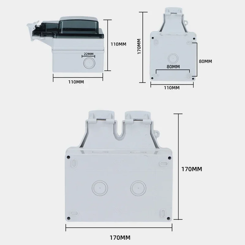 EU FR smart Tuya Waterproof El - Outdoor Power Outlet With Remote Control recension och pris