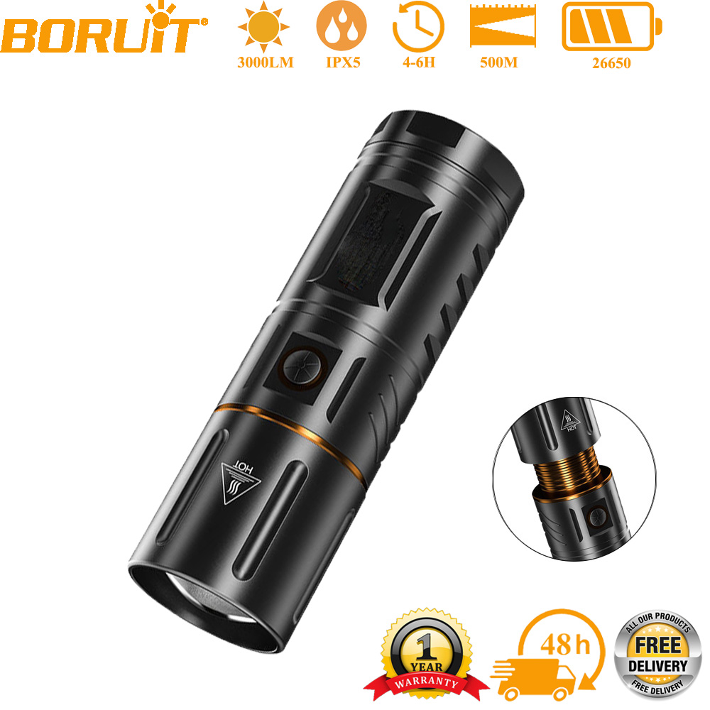 BORUiT Ultra Bright 3000LM LED - Outdoor Powerbank recension och pris