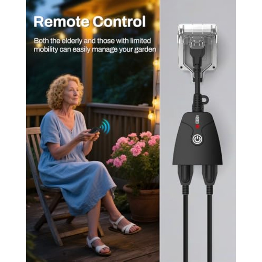 Outdoor Wireless Remote Contro - Outdoor Power Outlet With Remote Control recension och pris